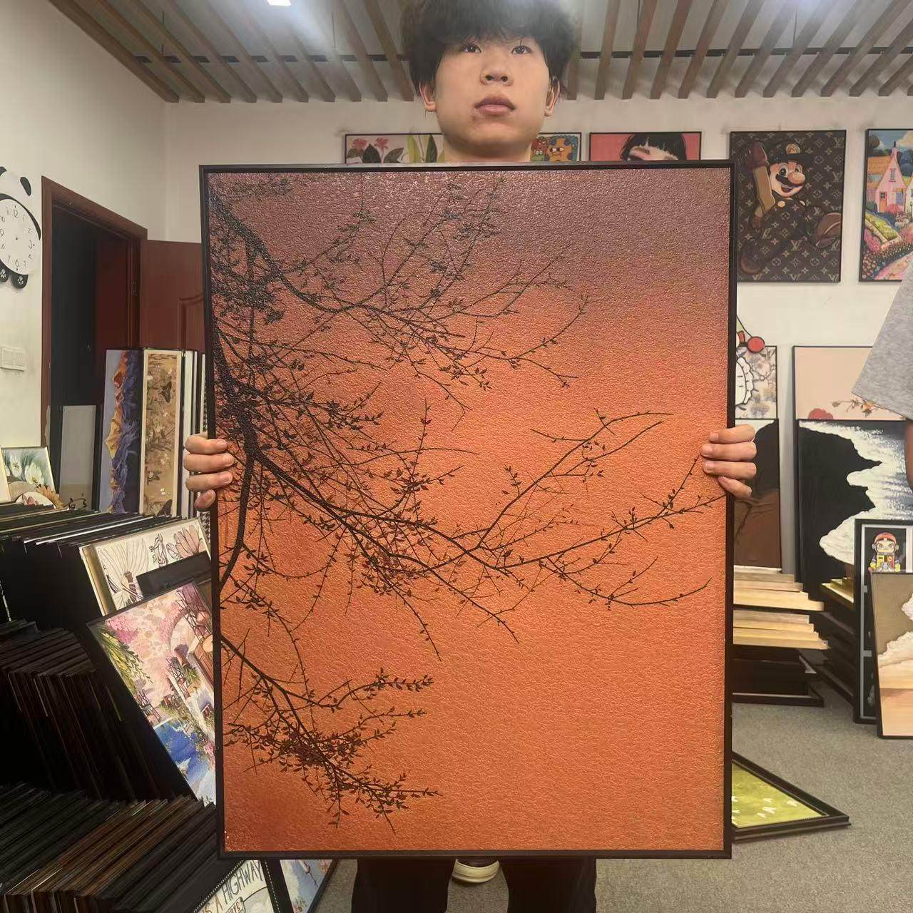 新中式美学客厅书房玄关沙发餐厅装饰画6080挂画G101,家居饰品,现代装饰画,淘宝优惠券,粉丝福利购,淘宝优惠卷