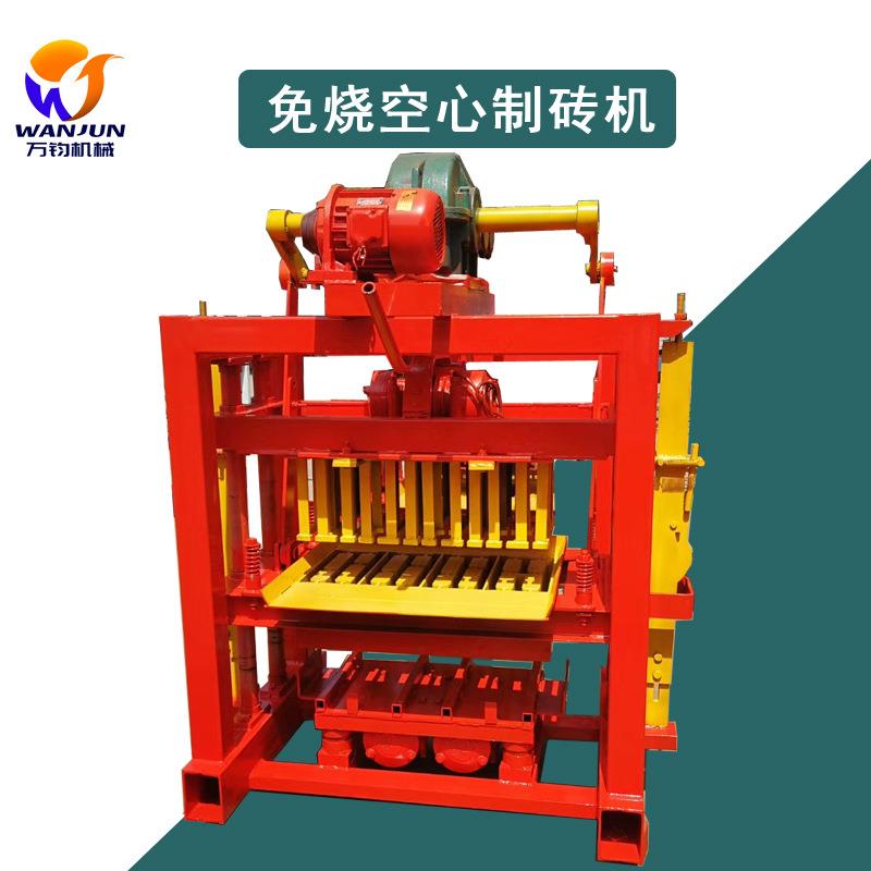 外贸出口非洲免烧水泥制砖机半自动砌砖机空心混凝土砖砌砖机