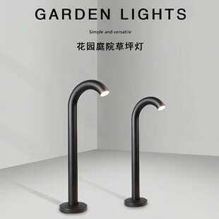 户外草坪灯北欧简约防水庭院灯别墅花园灯led太阳能灯室外插地