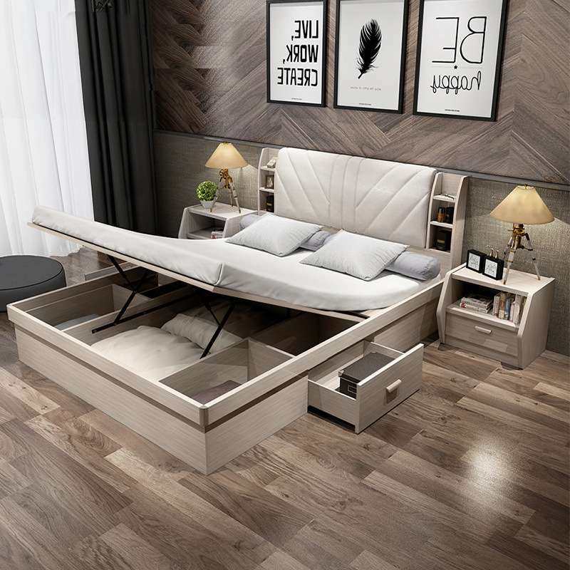 气动高箱储物床1.8米双人床1.5小户型板式床收纳现代简约主卧床,玩具/童车/益智/积木/模型,遥控车升级件/零配件,淘宝优惠券,粉丝福利购,淘宝优惠卷