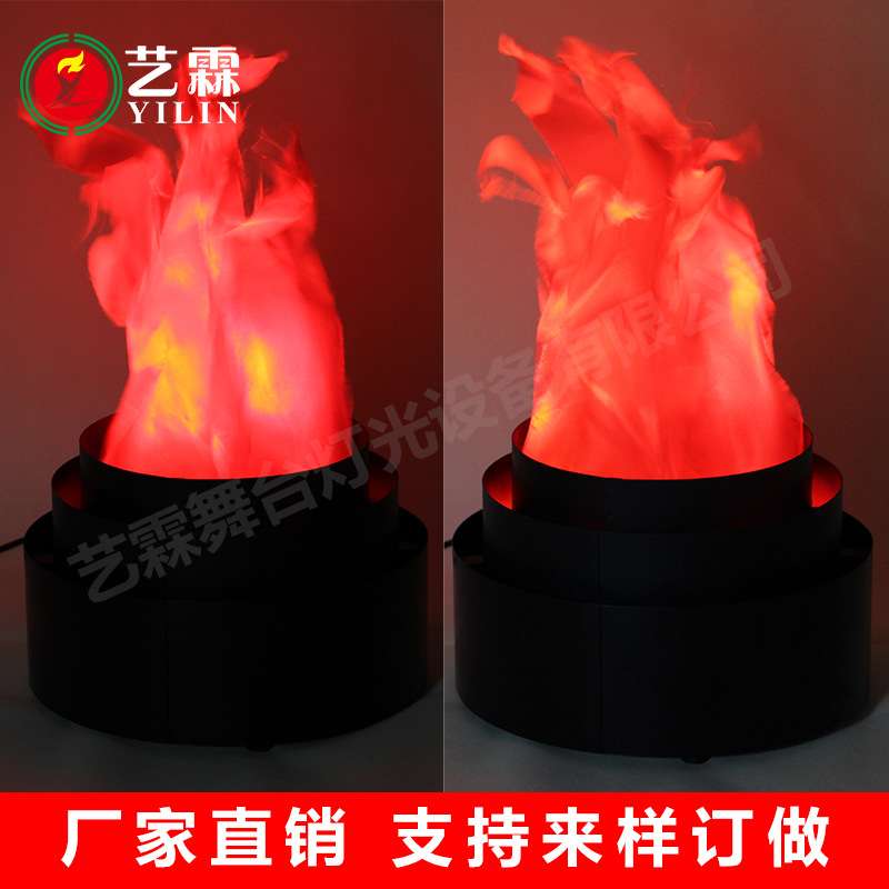 酒店酒吧节日台式火焰灯 31CM直径家居装饰灯 三层圆火盆铁盆灯
