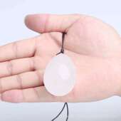 Natural Clear Yoni Jade Quartz Drilled for Eggs Egg Women