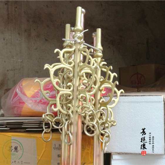 禅杖铜禅杖佛家用品铜器禅杖兵器锡杖1.8米