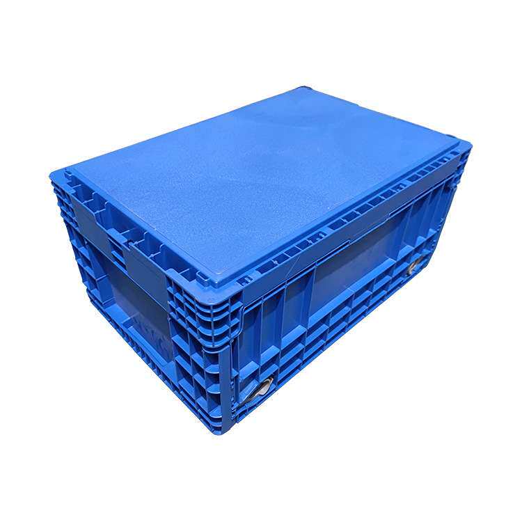 VDAKLT-F6280塑料箱德系蓝色平底箱600*400*280加厚收纳大容量