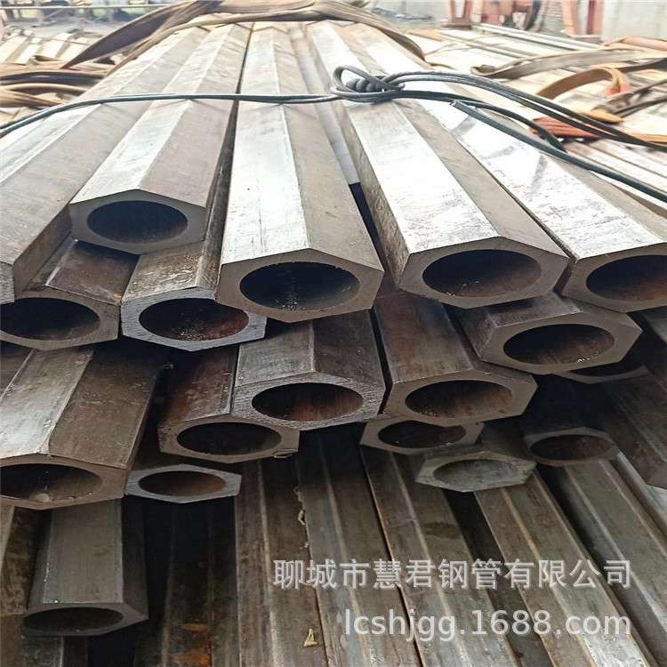 异形铁管加工 外六角内圆钢管 外圆内六角钢管 六棱钢管 厂家现货