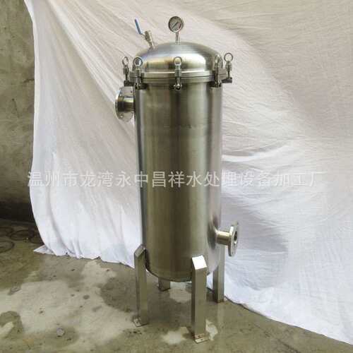 温州厂家直供60吨/时侧进式废水污水河水过滤双袋2号袋式过滤器