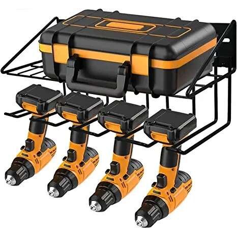 Tool shelf电动工具储物架手持电钻置物架重型浮动工具架黑色新款