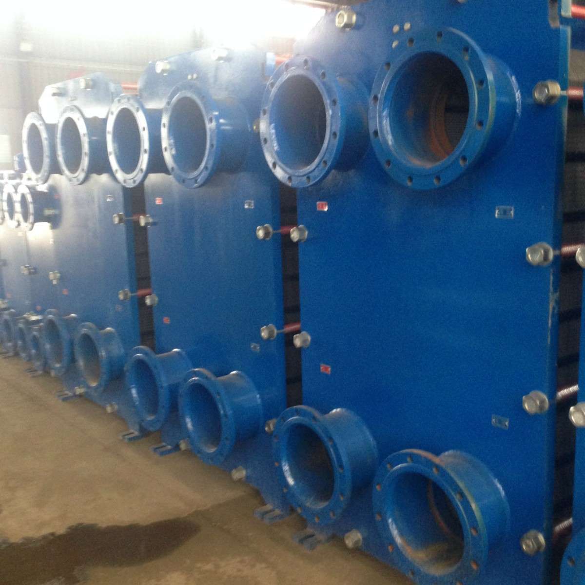 源头工厂钛合金可拆板式换热器供暖浴池锅炉热水交转换船用冷却器