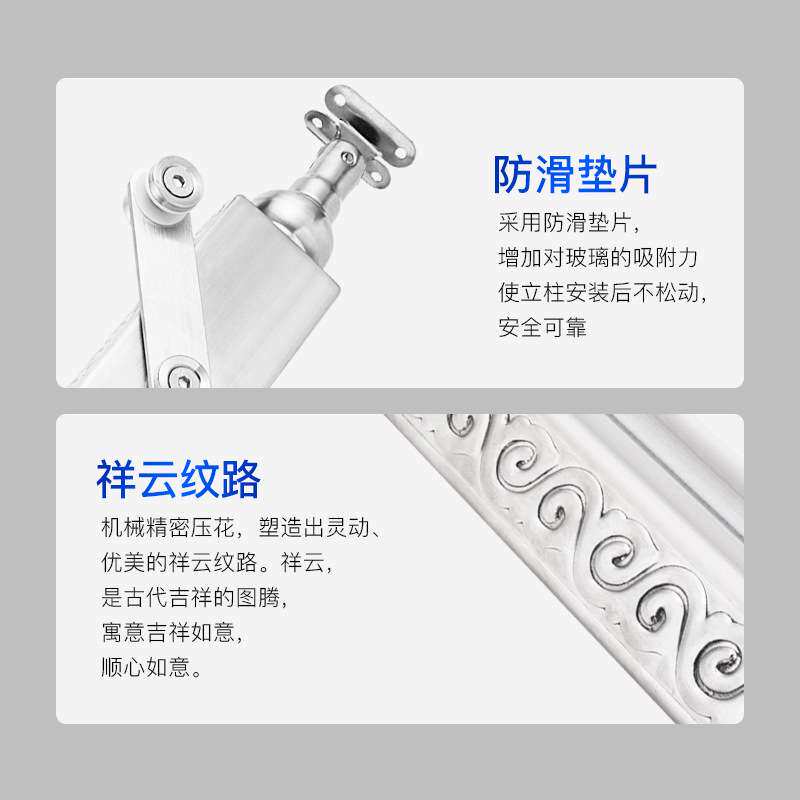 不锈钢立柱/楼梯扶手/钢化玻璃户外阳台护栏/家用阁楼护栏