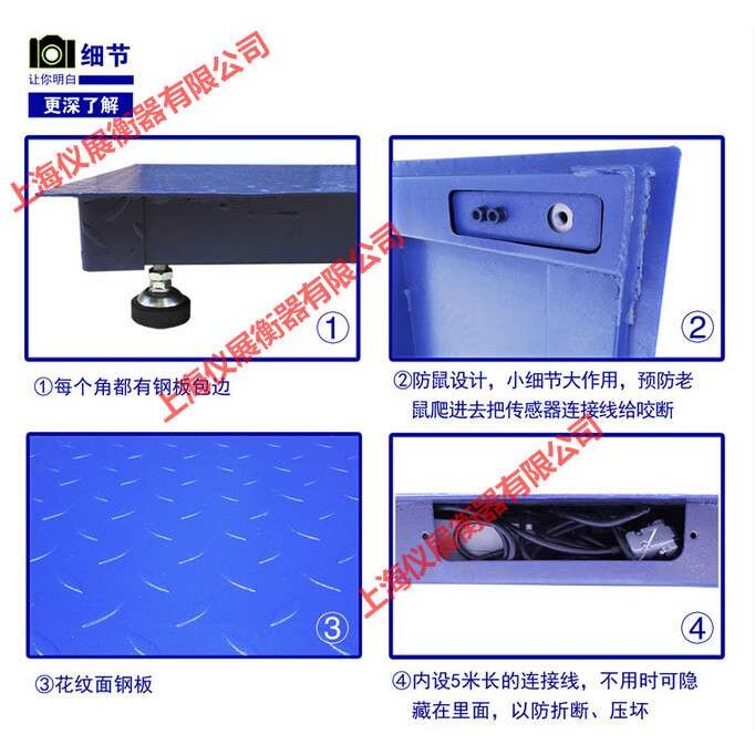 出口式电子磅称载重1吨1吨3吨5吨10吨电子地磅【支持订做英文版】
