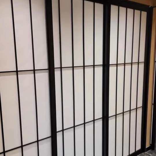 日式格子门实木推拉门茶室雪见窗障子门格栅门日料屏风隔断门定
