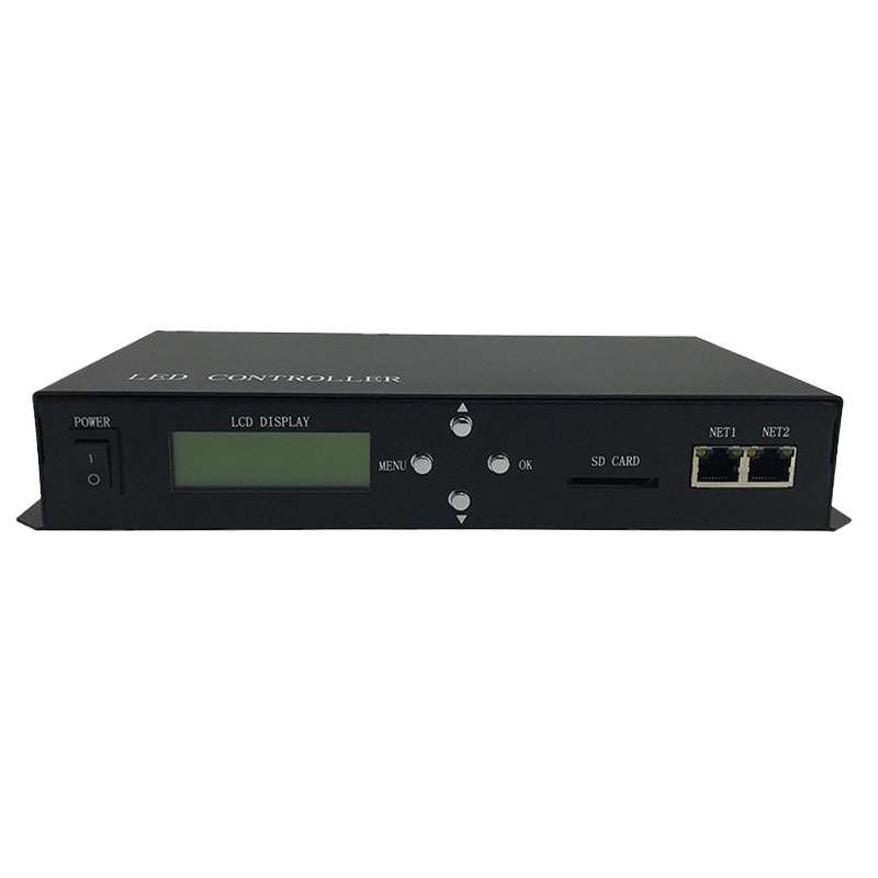 H801TC可联机 脱机电源同步主控SD卡可编程幻彩控制器 双网口输出