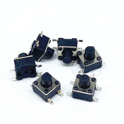 贴片按键轻触开关4脚 耐高温4.5x4.5x3.8/4.3/4.5/4.8/5/6/7/8mm