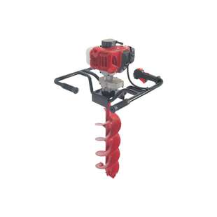 单缸风冷二冲程62.7CC双人抬汽油地钻操作螺旋挖土机冰钻适用冰层