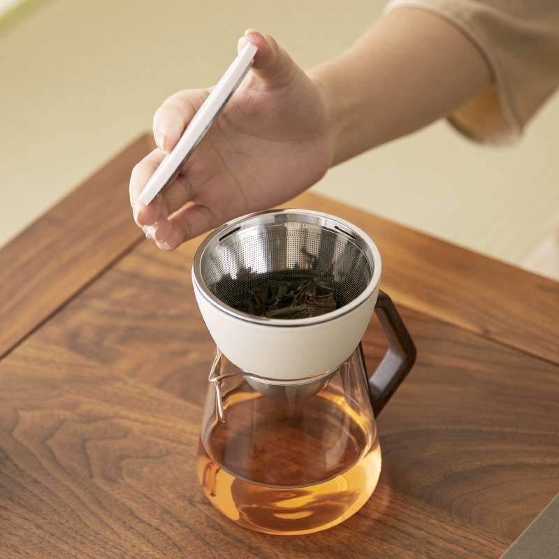 飘逸壶大容量泡茶器茶水分离茶具轻奢高档半自动懒人泡茶神器茶漏
