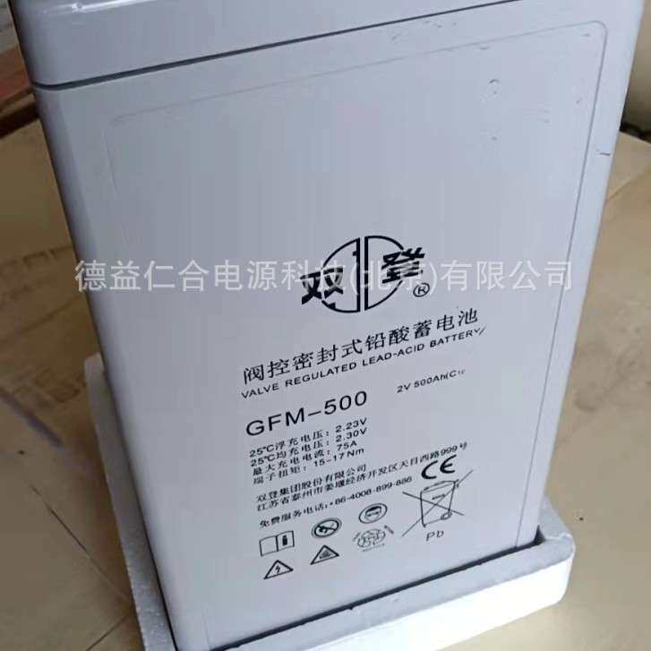 双登蓄电池GFM-500 2V500AH铅酸蓄电池