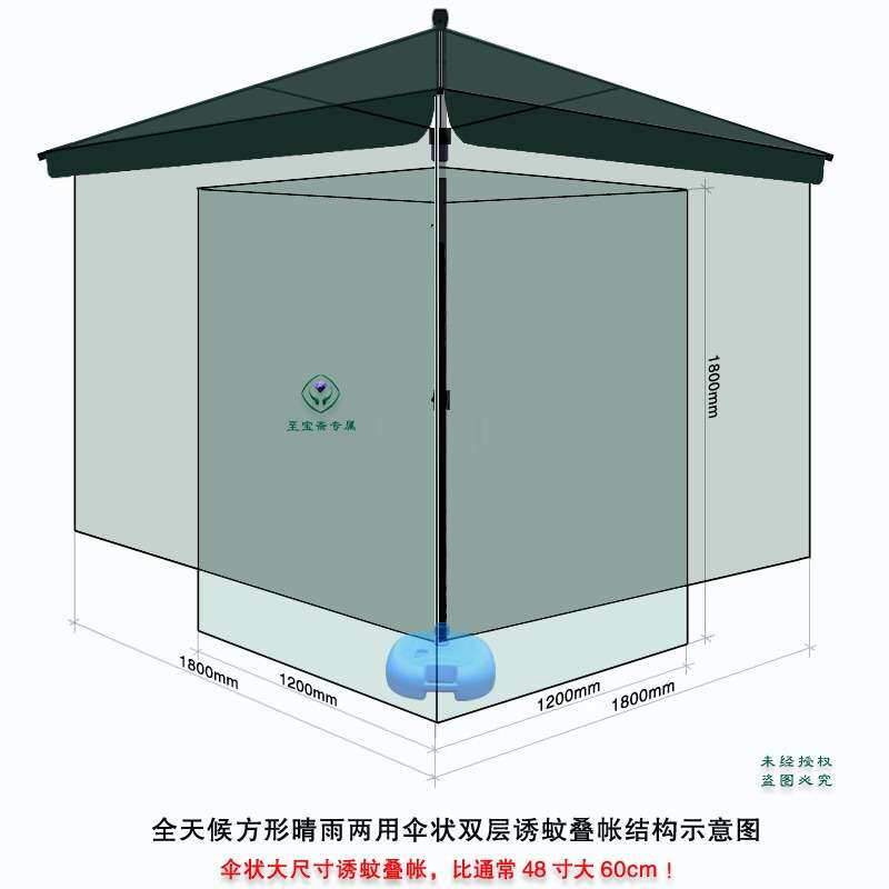 伞状双层诱蚊叠帐 蚊帐采集 病媒采样 科普疾控调查工具