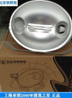 上海亚明2000W建筑之星380V镝灯zy9投光灯白光 塔吊照明高亮度