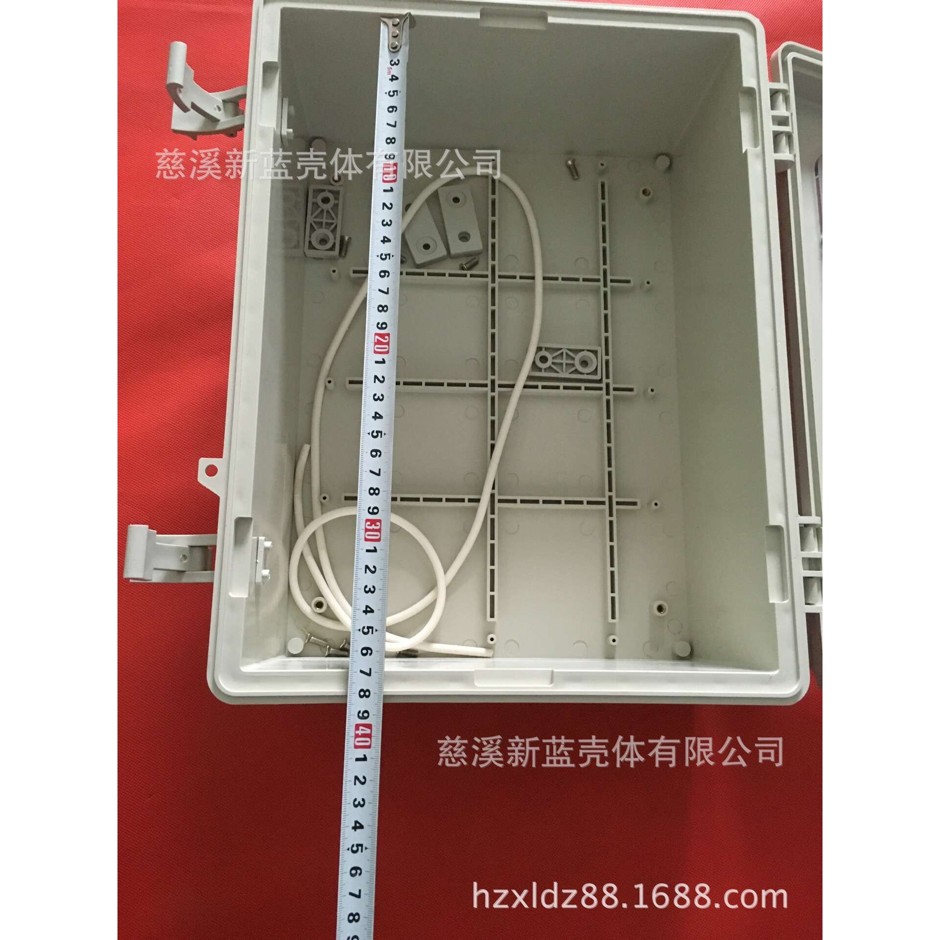 安防电源塑料机壳仪表机箱塑料防水盒F51有窗：390*290*165mm