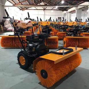全齿轮扫雪机 德申市政小区地面除雪设备 手推式 小型路面扫灰机