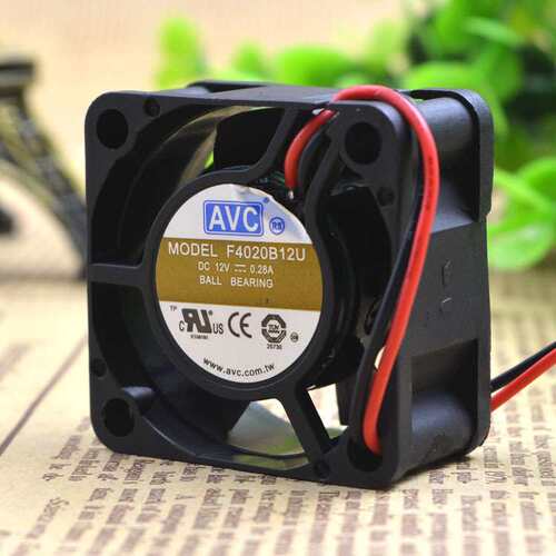 原装 AVC F4020B12U 12V 0.28A 4CM 4020 2线 大风量 散热风扇