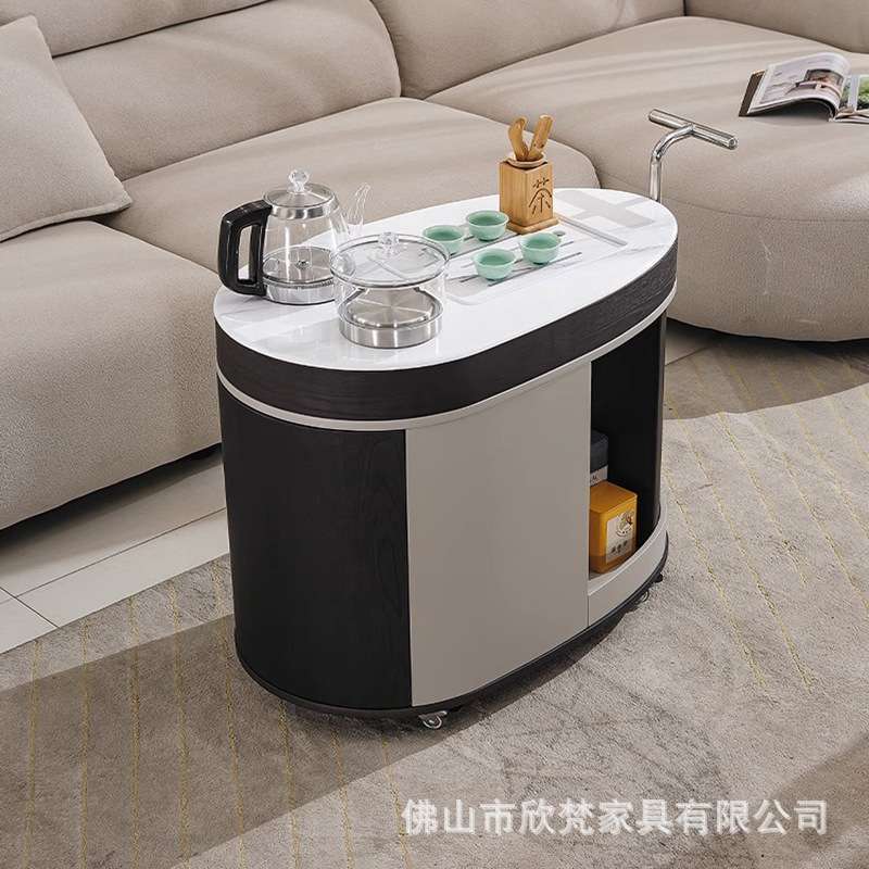 可移动茶台阳台小茶桌家用小茶车桌椅组合休闲推车迷你吧台茶水柜