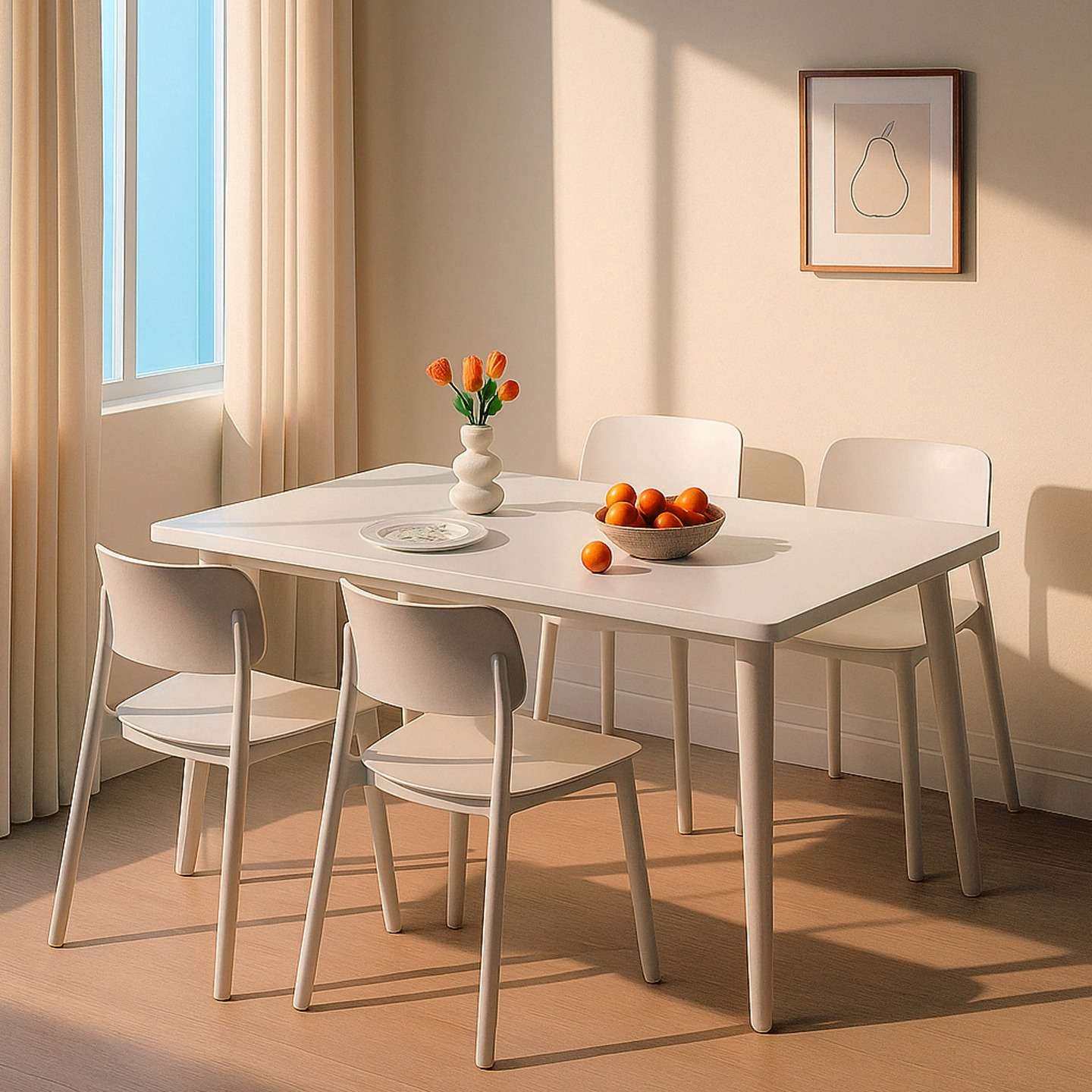 白色奶油风餐桌家用客厅大板桌长方形吃饭桌小户型简约餐桌椅组合,玩具/童车/益智/积木/模型,遥控车升级件/零配件,淘宝优惠券,粉丝福利购,淘宝优惠卷
