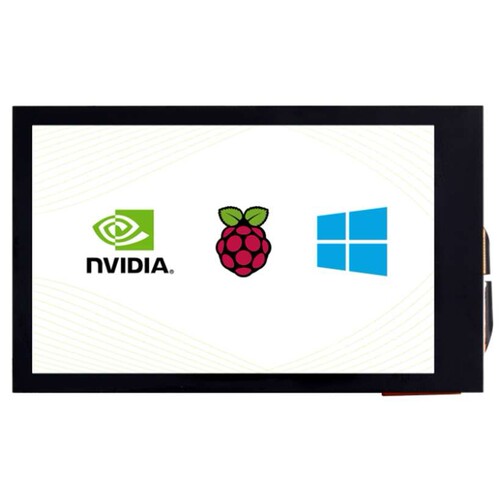 3.5inch 480x800 LCD 亮度可调节IPS电容触控屏支持树莓派 计算机