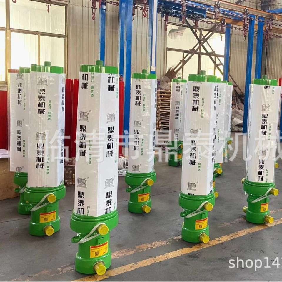 多级伸缩液压缸自卸车前顶式举升液压千斤顶厂家发货翻斗车