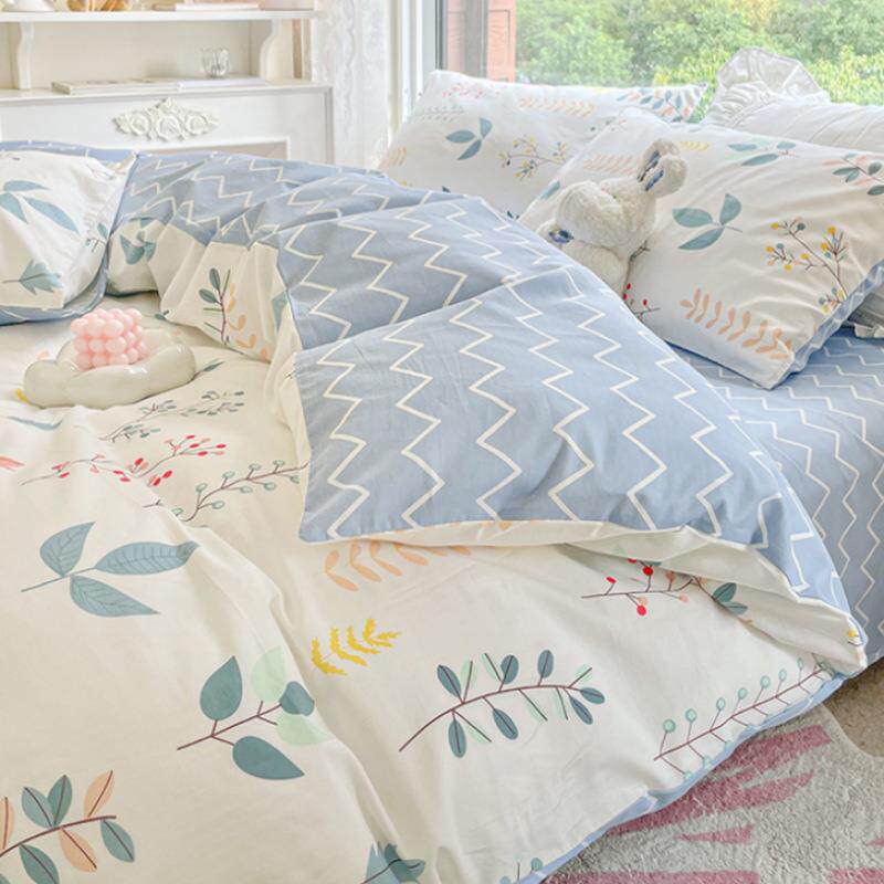 床上四件套纯棉宿舍被套全棉床单被罩被芯套被套件小清新床上用品