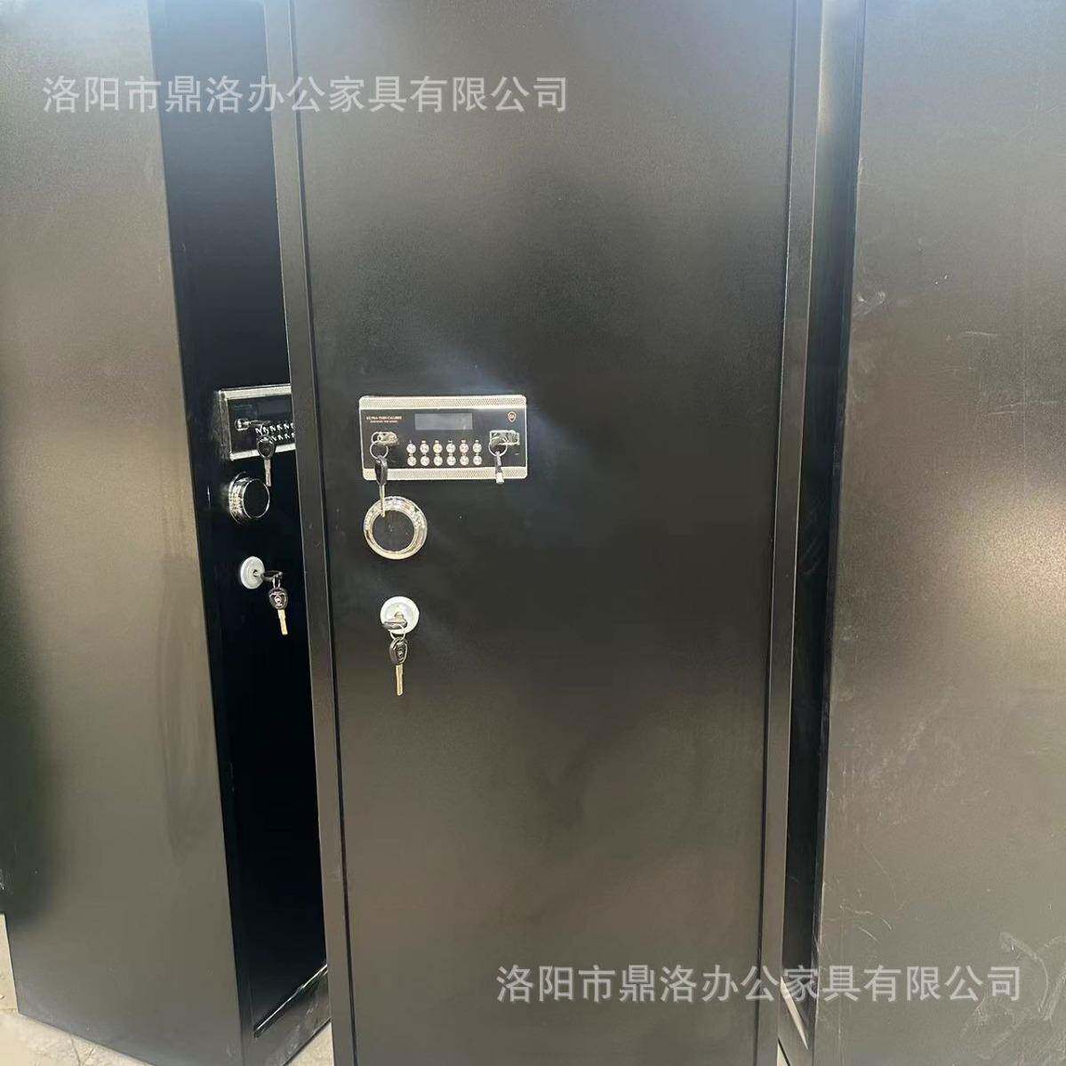 1米8保险柜单门全钢家用办公防盗指纹密码保险柜黑/咖保管箱厂家