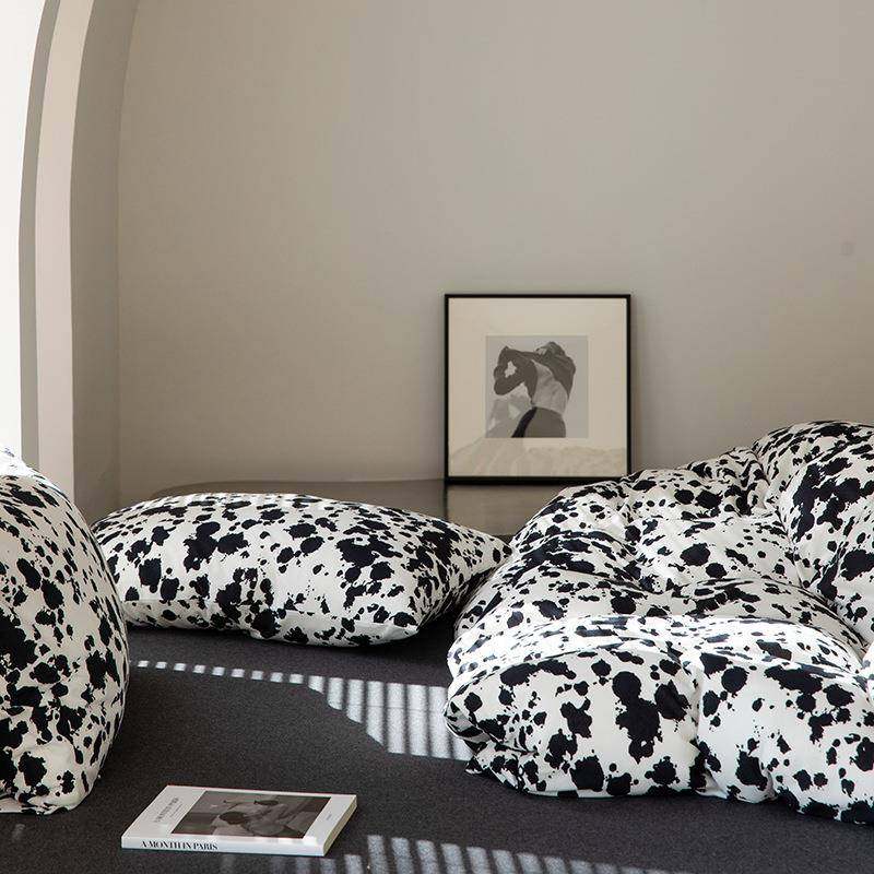 纯棉软糯针织棉裸睡四件套被罩床单天竺棉四季床品贴身柔软母婴