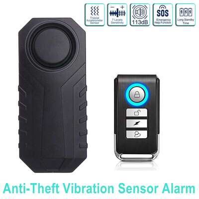 113db Waterproof Wireless vibration Alarm Anti-Theft SF22R