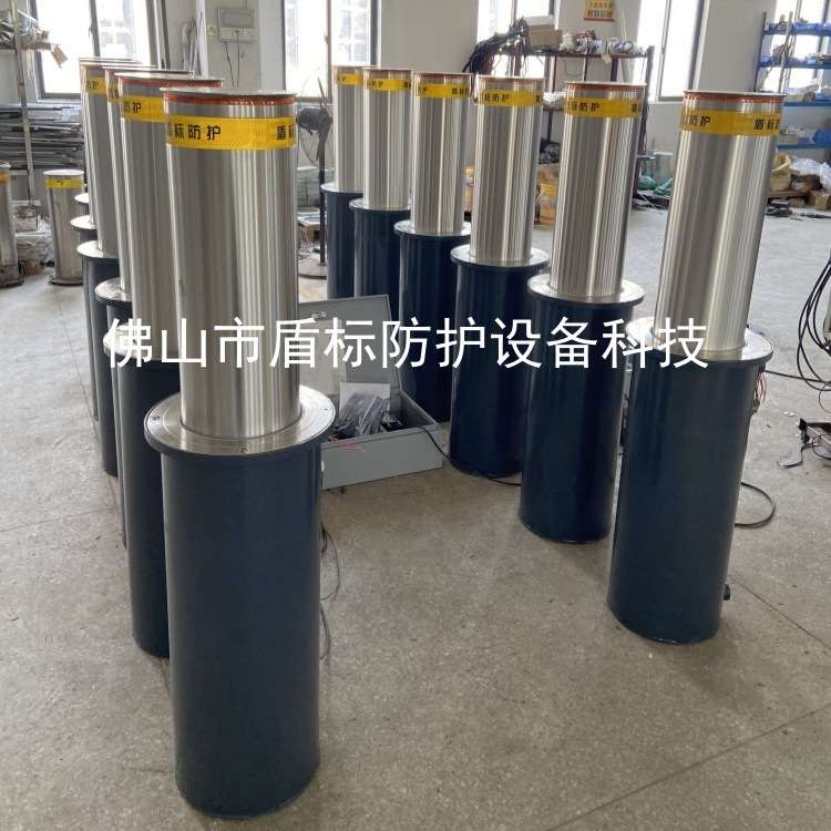 单位大门安装遥控升降自动防撞止车柱拦截不锈钢防止车辆冲闯路阻