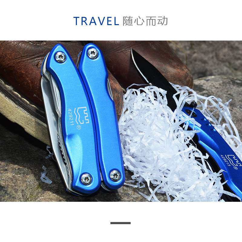 长城精工钳子折叠随身户外多功能电工老虎钳工具429211-429213