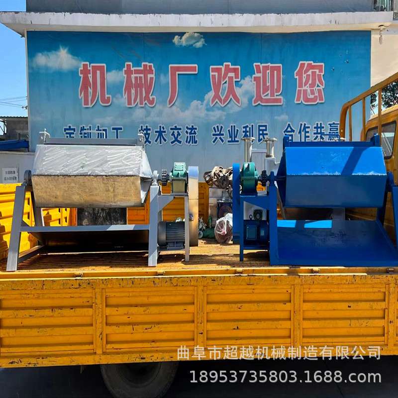 自动打磨废铁滚筒抛光机 抽尘式火烧铁破碎料表面除锈翻新机