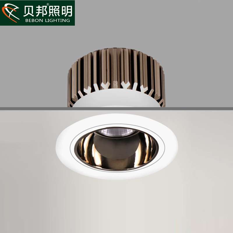 射灯led天花灯嵌入式洗墙灯别墅防眩COB开孔9CM客厅过道射灯
