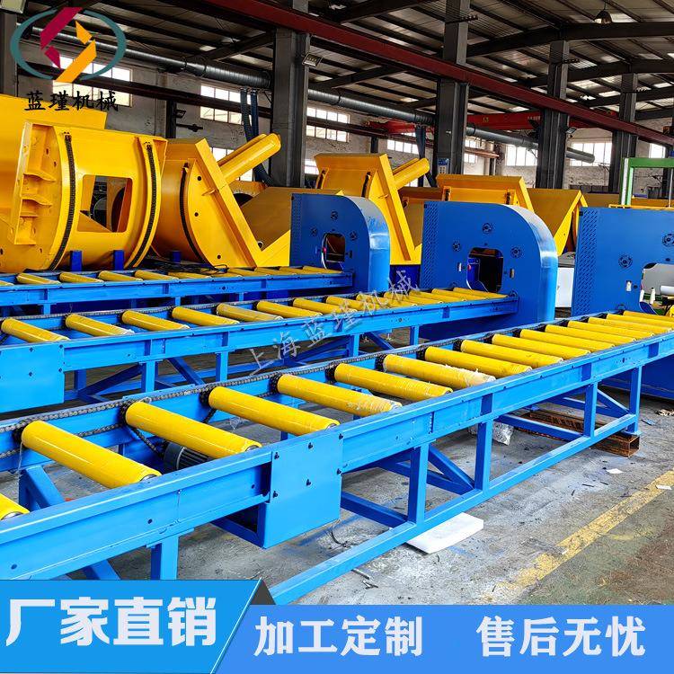 水平缠绕包装机皮带输送机自动上断膜缠绕机蓝瑾包装机械