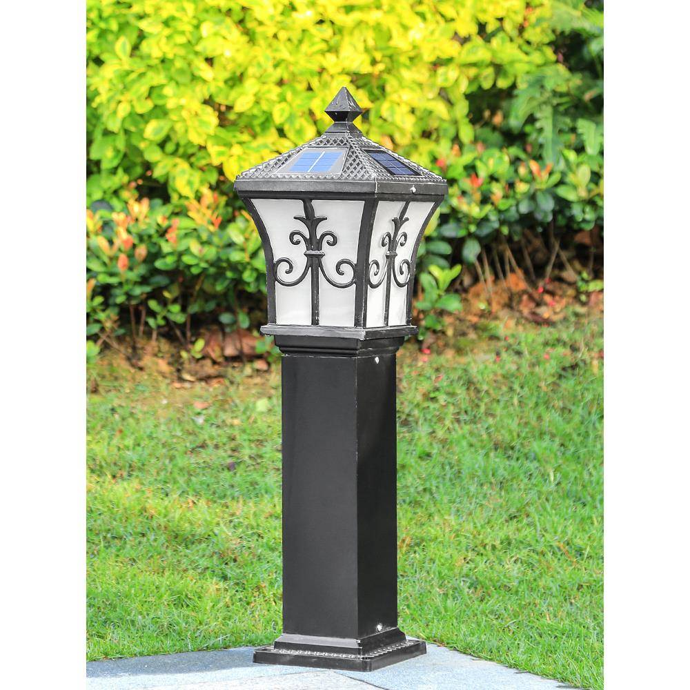 尖花太阳能灯户外庭院灯家用别墅花园草坪灯院子露台装饰1米路灯