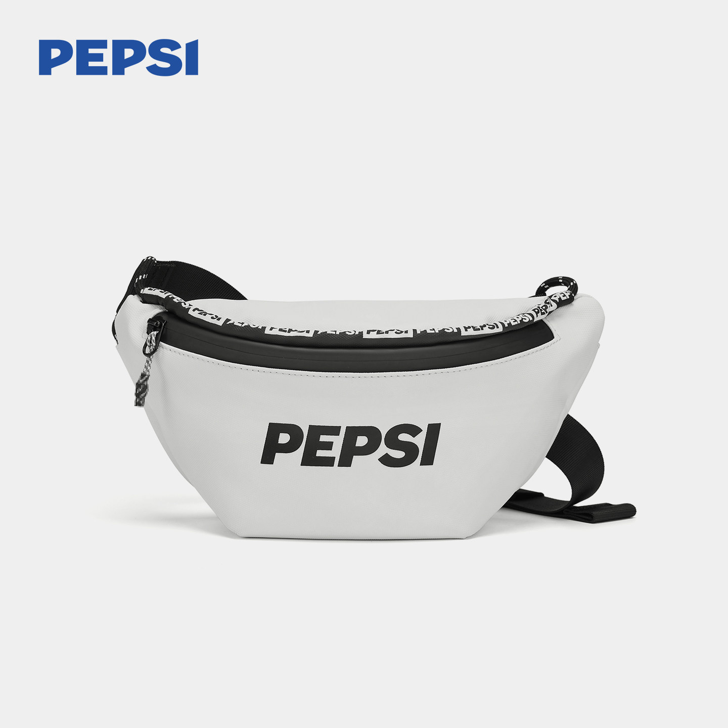 Pepsi/百事简约休闲百搭胸包男女同款大容量运动单肩斜挎包腰包