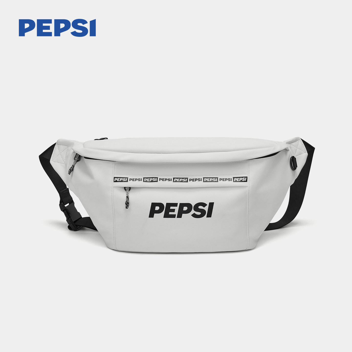 Pepsi/百事简约休闲百搭大容量胸包男女同款运动单肩斜挎包腰包