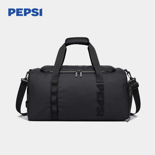 Pepsi/百事旅行包男大容量手提包女短途出差行李袋鞋仓单肩斜挎包