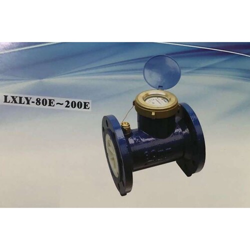 埃美柯014水平螺翼式液封水表LXLY-E全液封法兰DN80 100 150 200