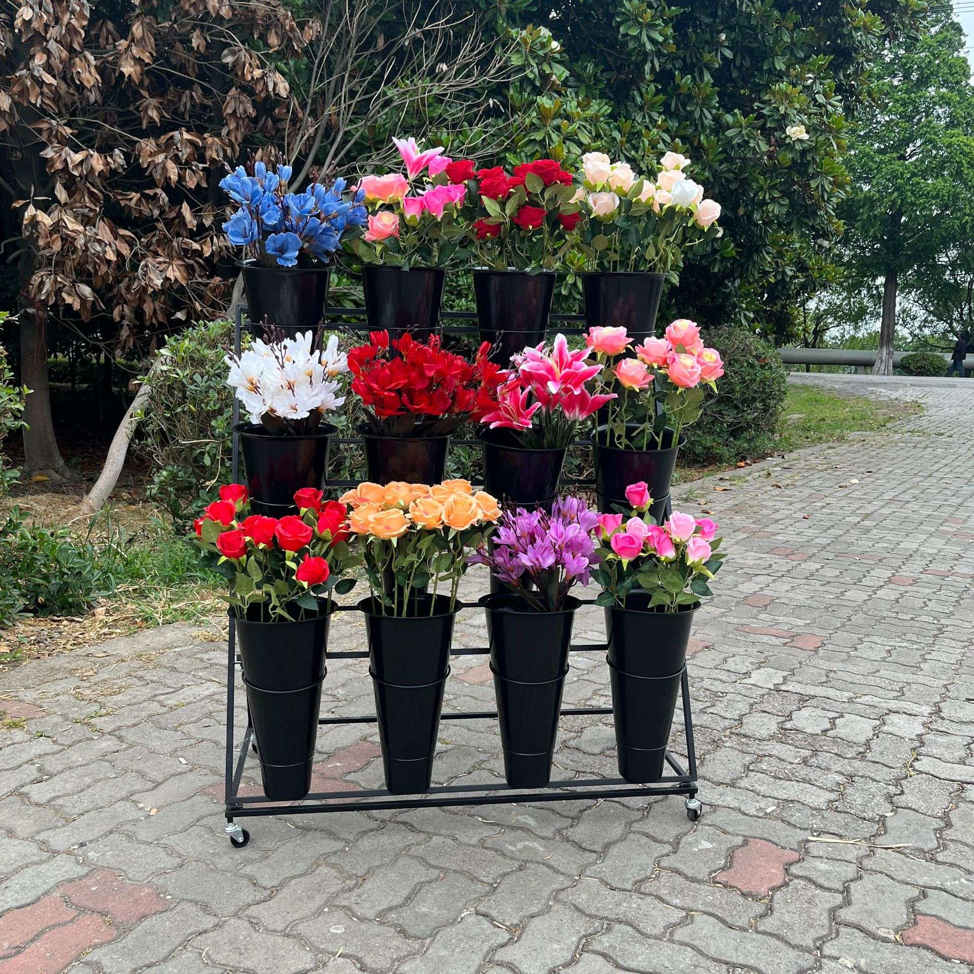 鲜花落地花架婚庆用品桶花架花桶架大号鲜花架花店