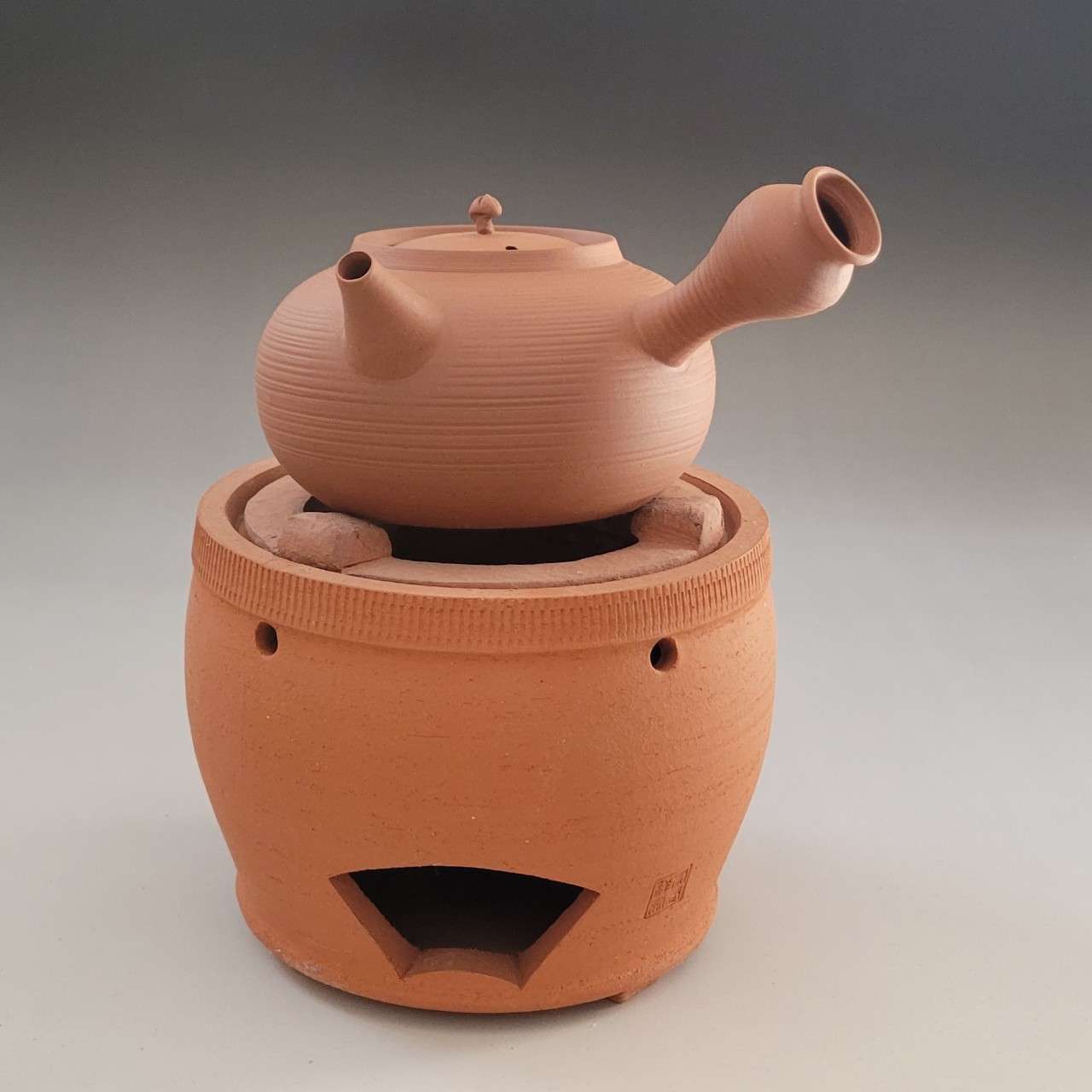 手工红泥炉紫砂壶炭炉茶炉橄榄碳炉小火炉老式炭炉煮茶壶手冲茶具