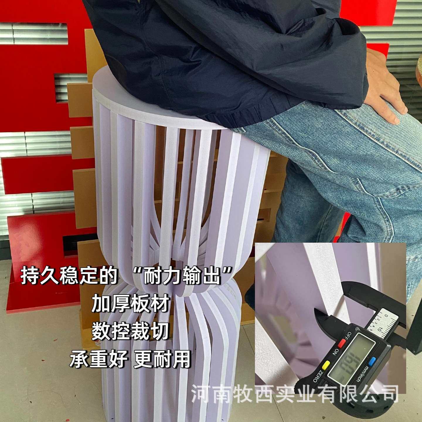 跨境婚礼PVC圆形甜品台套装波纹底座蛋糕架工艺品装饰源头厂家