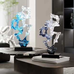 简约客厅酒柜步步高升摆件客厅入户玄关办公室装饰柜太湖石装饰品