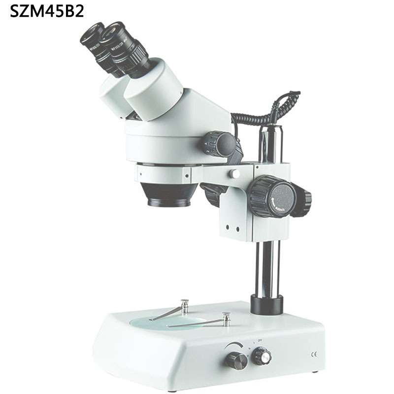 SZM45B4体视显微镜7-45倍14-90倍28-180倍双目连续变倍立臂升降组