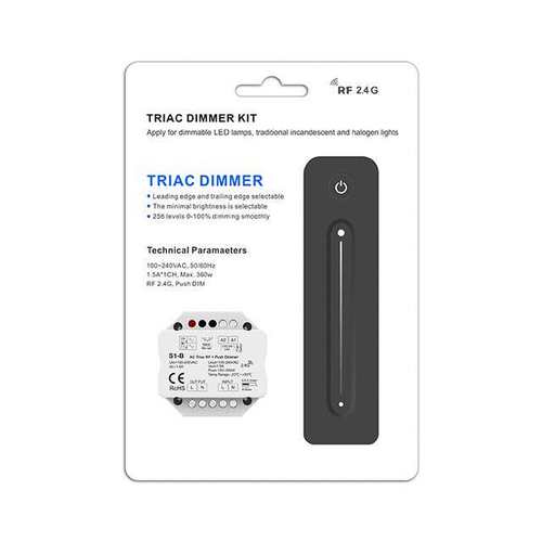 AC100-240V 1路*1.5A 可控硅调光器套装 S1-B+R11