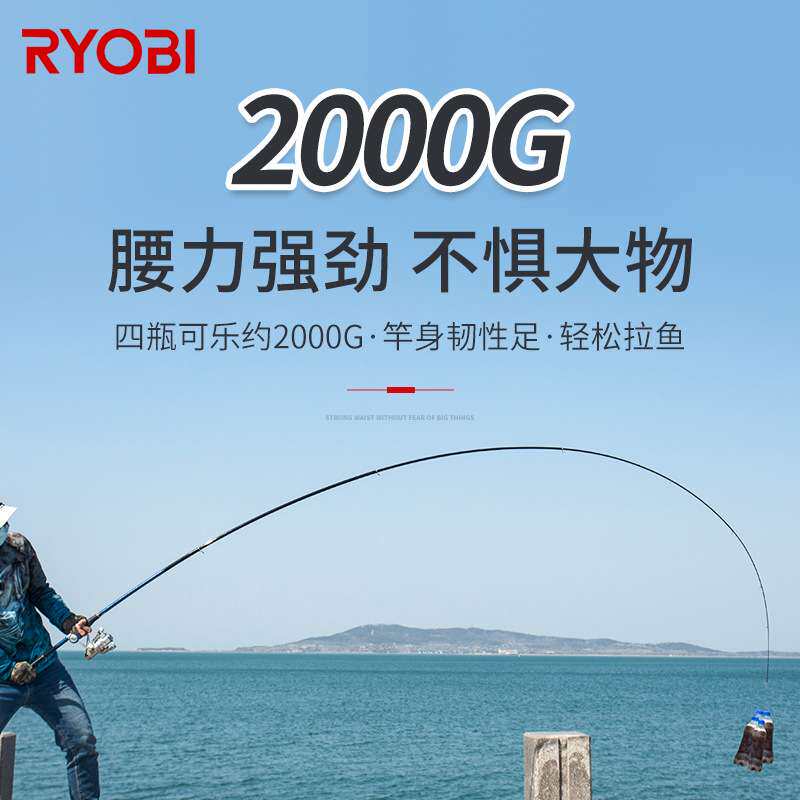 利优比 苍岩4号3.6/4.5米矶钓竿碳素超硬超轻长节大导环海钓矶竿